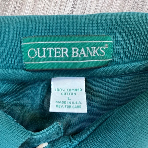 Grateful Dead Polo Shirt Men's Large Vintage Outer Banks Embroidered 90s - Picture 8 of 13